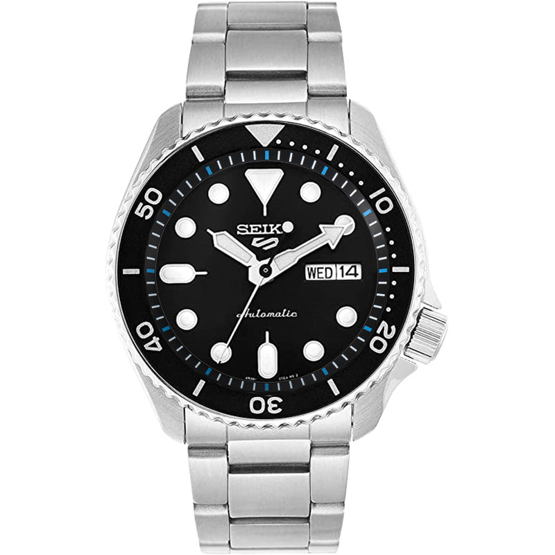 Seiko Mod SKX / SRPD Chapter Ring: Black With Light Blue Markers