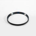 Seiko Mod SKX / SRPD Chapter Ring: Black With Light Blue Markers