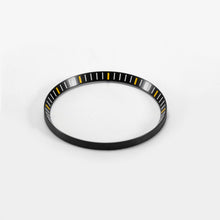 Load image into Gallery viewer, SKX / SRPD Chapter Ring: Black With Yellow Markers
