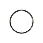 Seiko Mod SKX / SRPD Chapter Ring: Black With Yellow Markers
