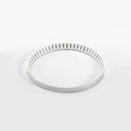 Seiko Mod SKX / SRPD Chapter Ring: White With Green Markers