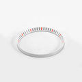 Seiko Mod SKX / SRPD Chapter Ring: White With Red Markers