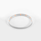 Seiko Mod SKX / SRPD Chapter Ring: White With Orange Markers
