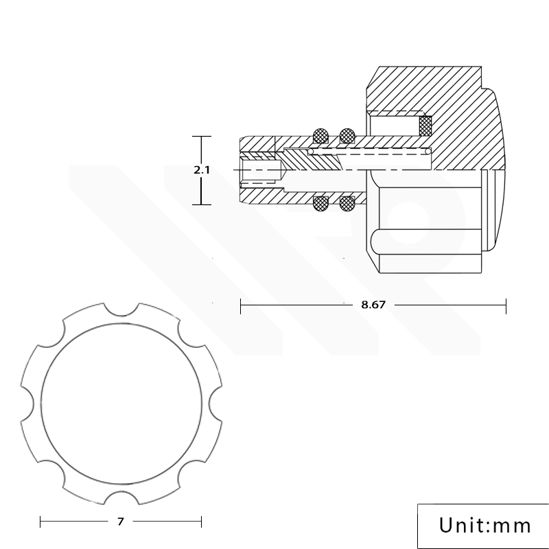 SKX007 Sterile Crown: Rose Gold (Polished)