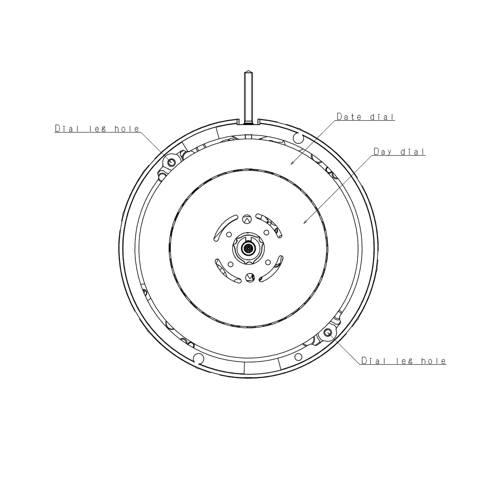 Seiko (SII) NH36A Automatic Movement (Black / Kanji 3.18o'clock)