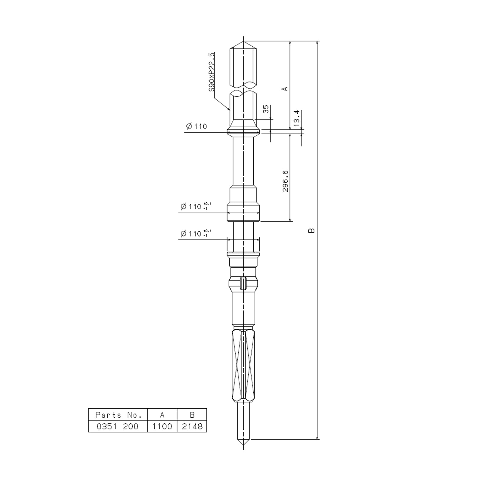 Hattori Seiko (SII) NH Winding Stem (3pcs pack)