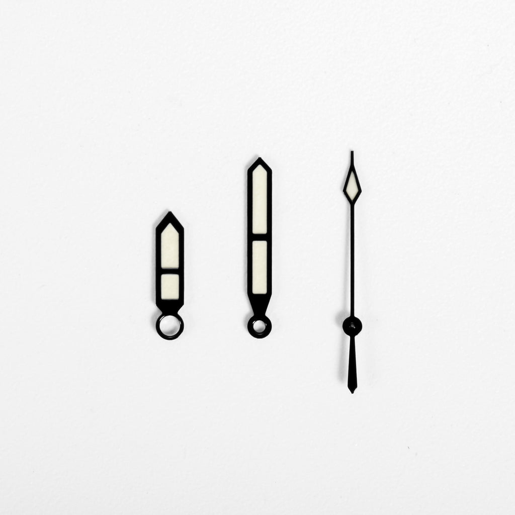 Ladder Watch Hands for Seiko Mod: Black