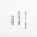 Ladder Watch Hands for Seiko Mod: Silver