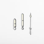 Ladder Watch Hands for Seiko Mod: Silver