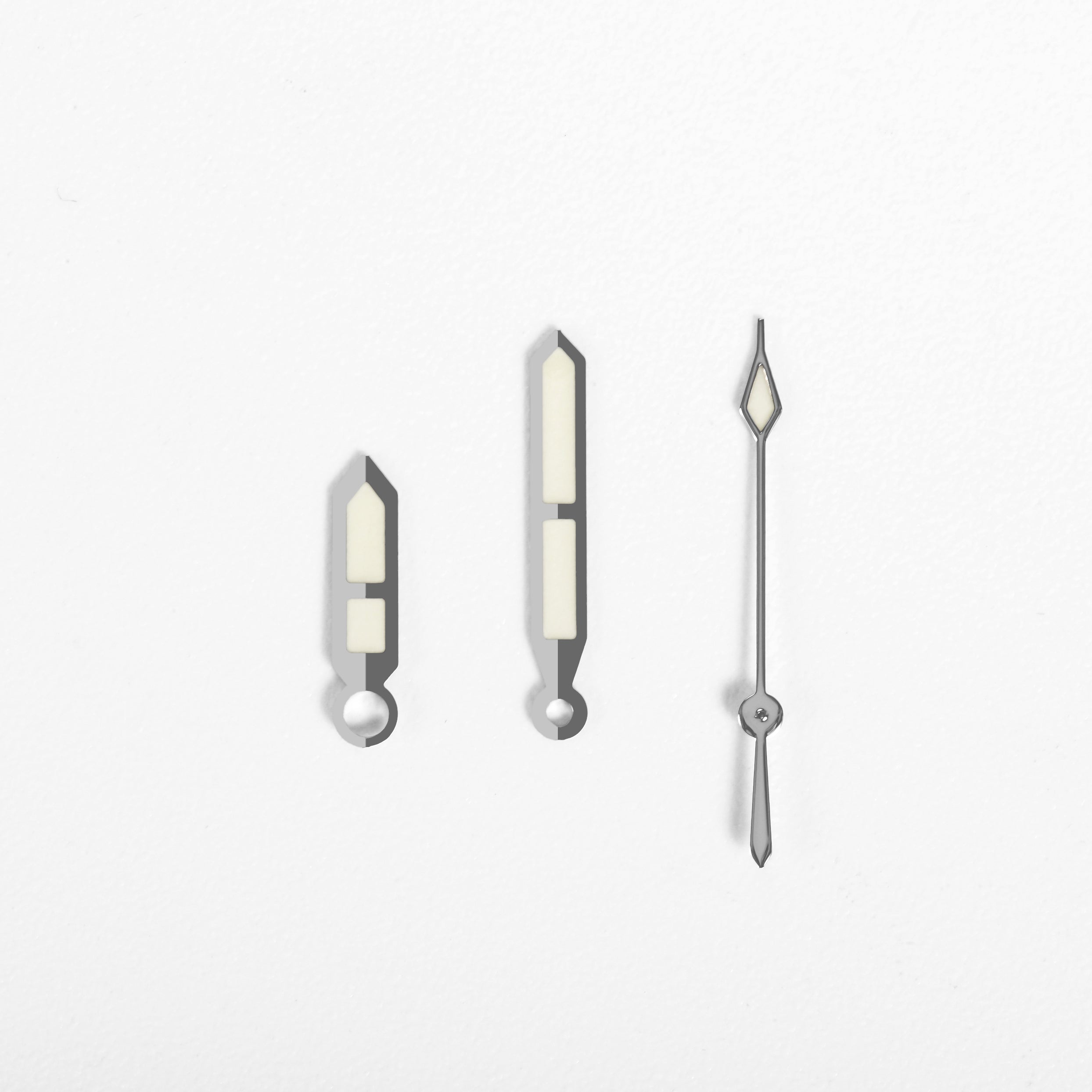 Ladder Watch Hands for Seiko Mod: Silver