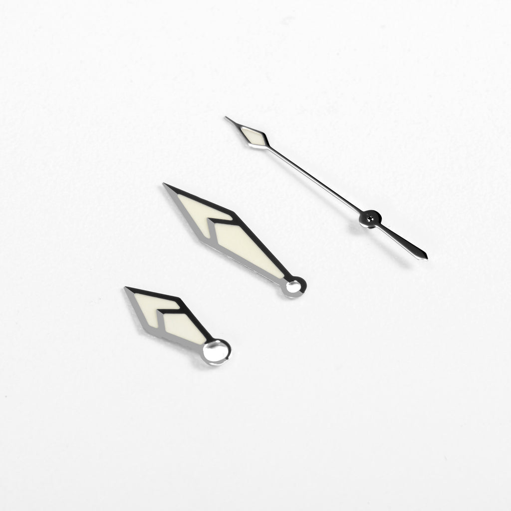 SM600 Watch Hands for Seiko Mod: Silver