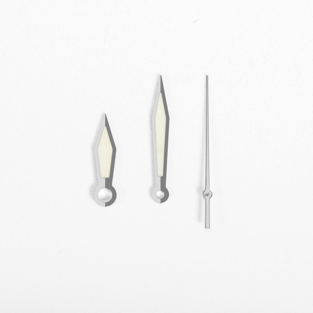 J850 Watch Hands for Seiko Mod: Silver