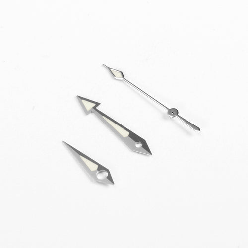 Aquaterra Watch Hands for Seiko Mod: Silver