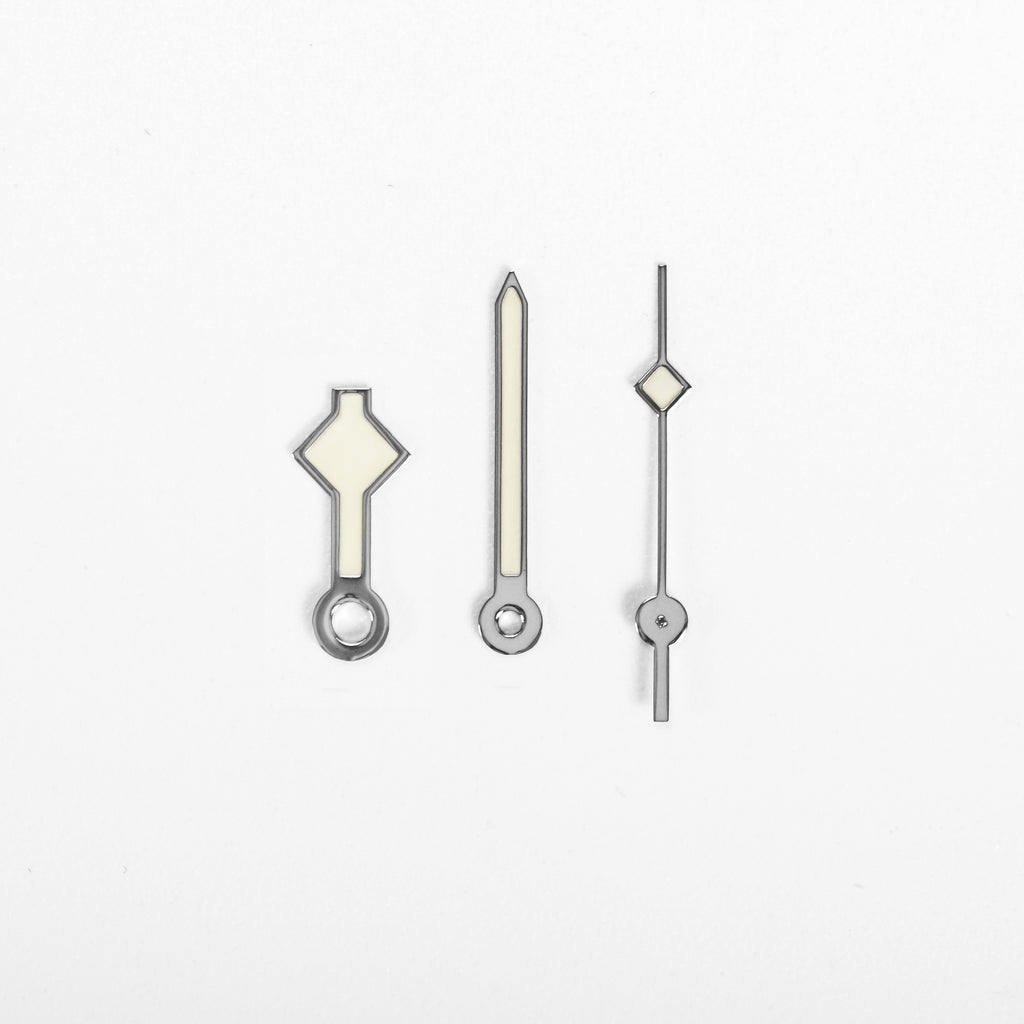 Snowflake Watch Hands for Seiko Mod: Silver