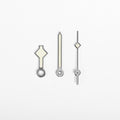 Snowflake Watch Hands for Seiko Mod: Silver