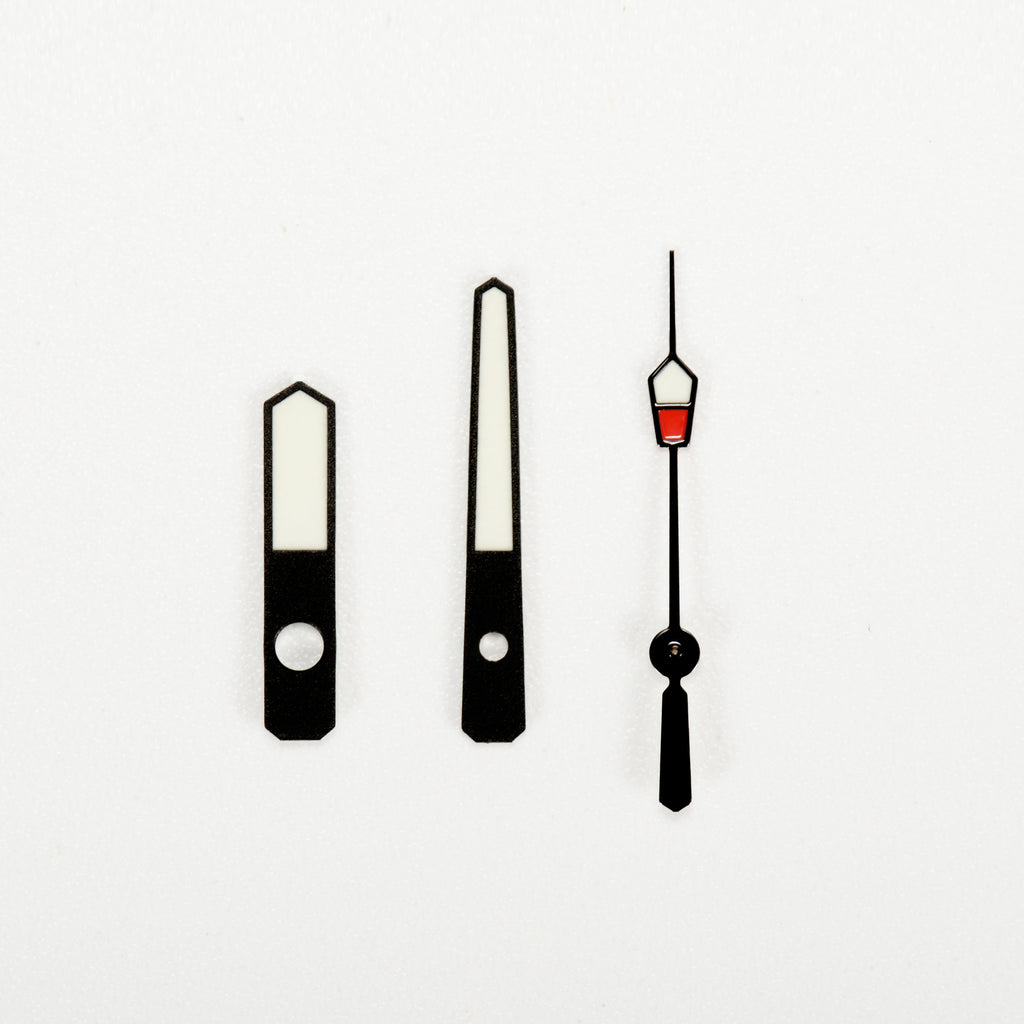 MM300 Watch Hands for Seiko Mod: Black