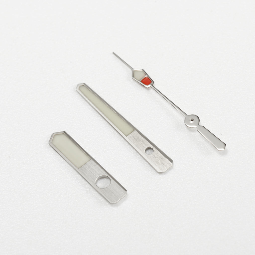 MM300 Watch Hands for Seiko Mod: Silver