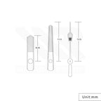MM300 Watch Hands for Seiko Mod: Black