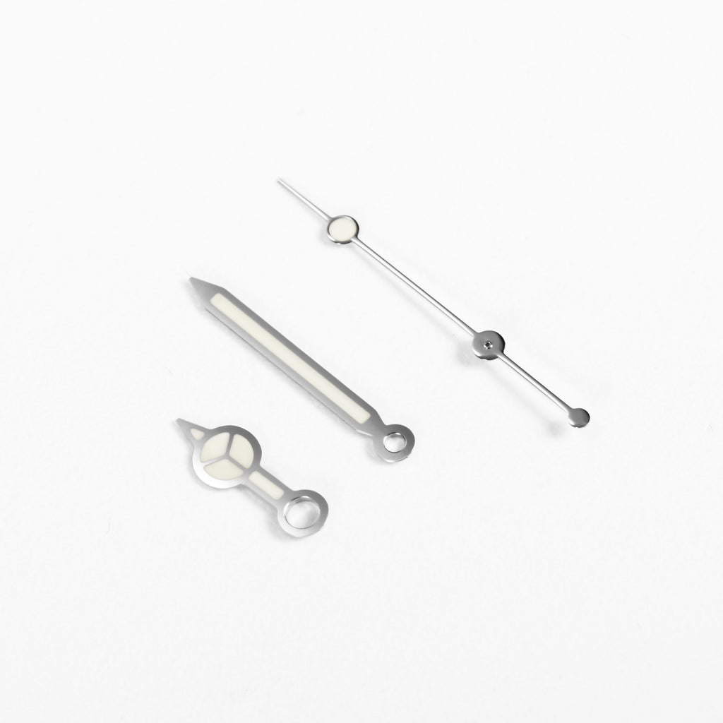 Mercedes Watch Hands for Seiko Mod: Silver
