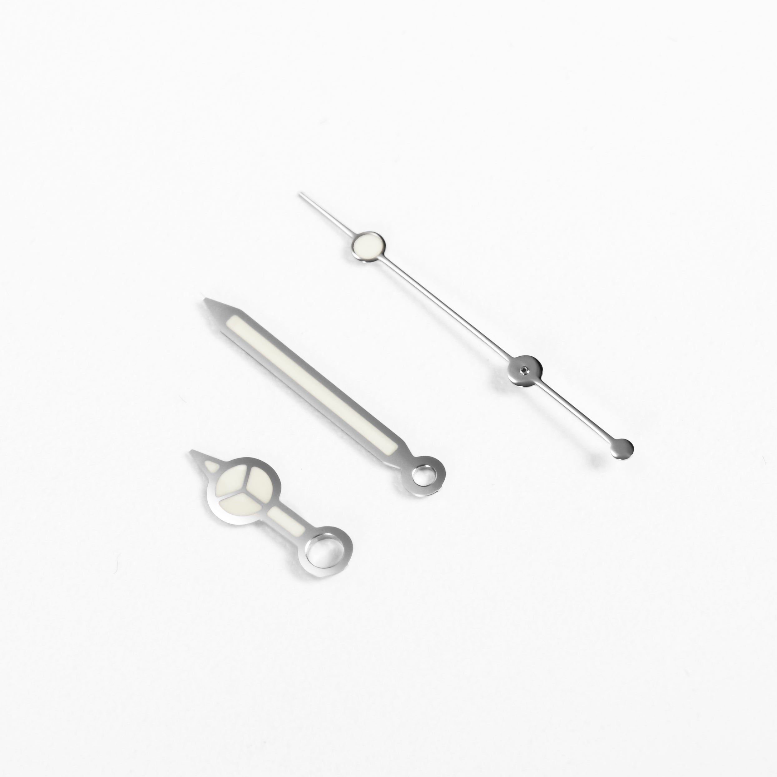 Mercedes Watch Hands for Seiko Mod: Silver