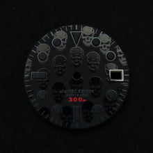 Load image into Gallery viewer, Skull Matte Black Dial for Seiko Mod
