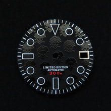 Load image into Gallery viewer, Pirate Matte Black Dial for Seiko Mod
