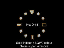 Load image into Gallery viewer, Gold Sunburst Day-date Dial for Seiko Mod
